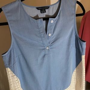 French Connection Jean Blouse